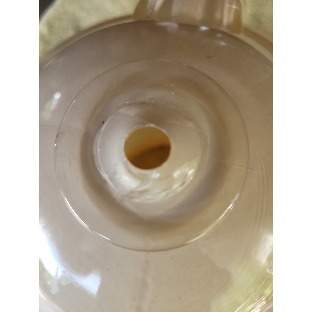 Art Deco Cream Biege Ribbed Panel Lamp Base Very Cool Repurpose - Picture 9 of 14
